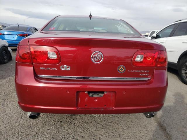 1G4HE57Y68U161966 - 2008 BUICK LUCERNE CXS RED photo 6