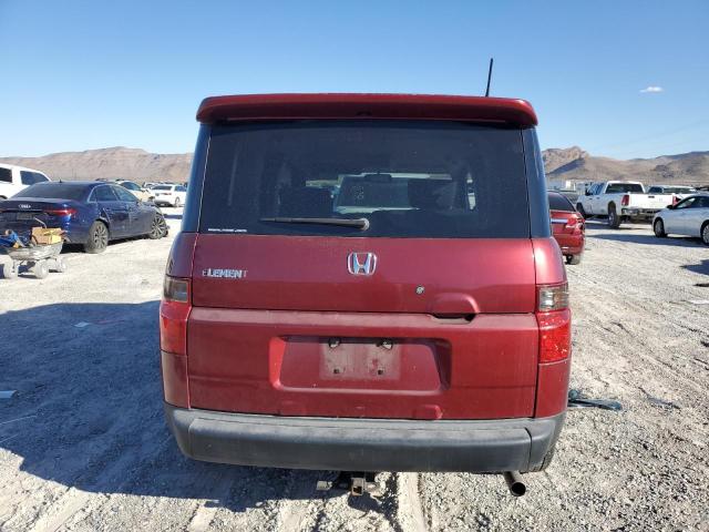 5J6YH28777L015512 - 2007 HONDA ELEMENT EX RED photo 6