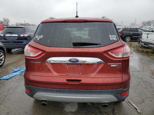 1FMCU9J97FUA12615 - 2015 FORD ESCAPE TITANIUM RED photo 6