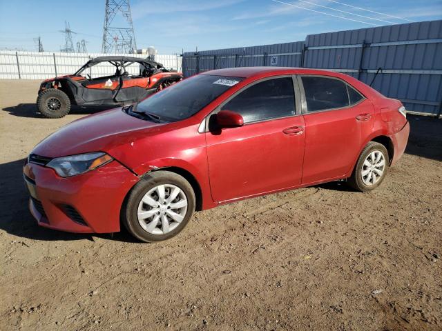 5YFBURHE5GP563823 - 2016 TOYOTA COROLLA L BURGUNDY photo 1