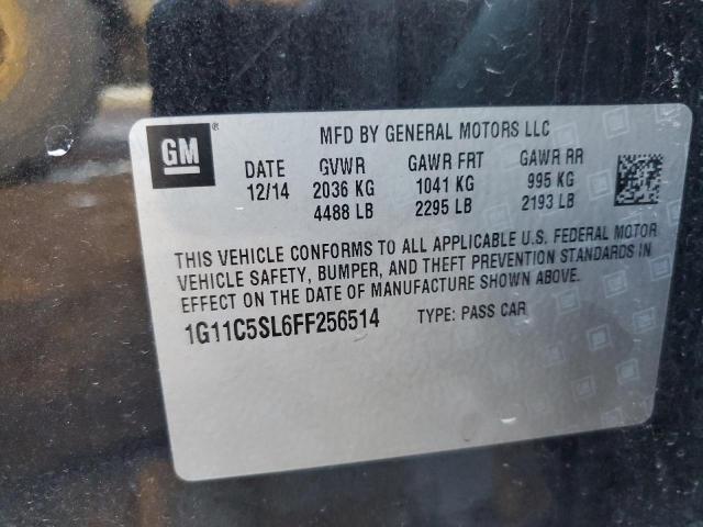 1G11C5SL6FF256514 - 2015 CHEVROLET MALIBU 1LT 灰色 照片 12