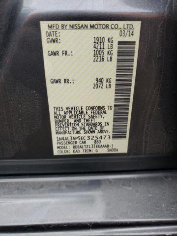 1N4AL3AP5EC325473 - 2014 NISSAN ALTIMA 2.5 GRAY photo 13