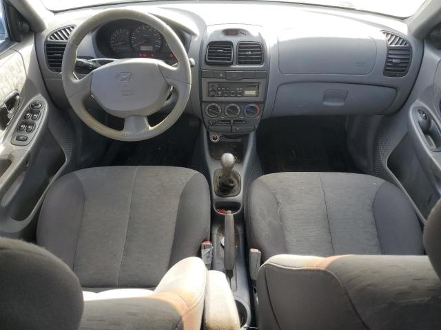 KMHCG45C23U476391 - 2003 HYUNDAI ACCENT GL GRAY photo 8