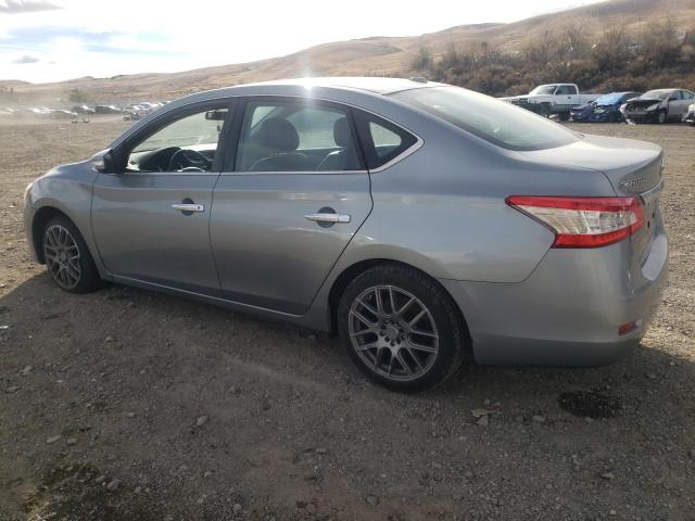 3N1AB7AP7DL619015 - 2013 NISSAN SENTRA S GRAY photo 2