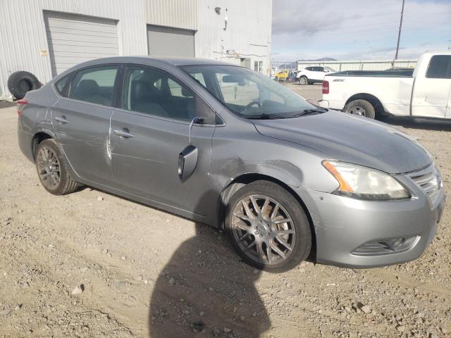 3N1AB7AP7DL619015 - 2013 NISSAN SENTRA S GRAY photo 4