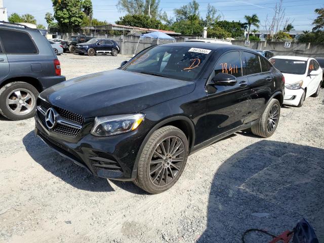 WDC0J4KB7KF629624 - 2019 MERCEDES-BENZ GLC COUPE 300 4MATIC BLACK photo 1