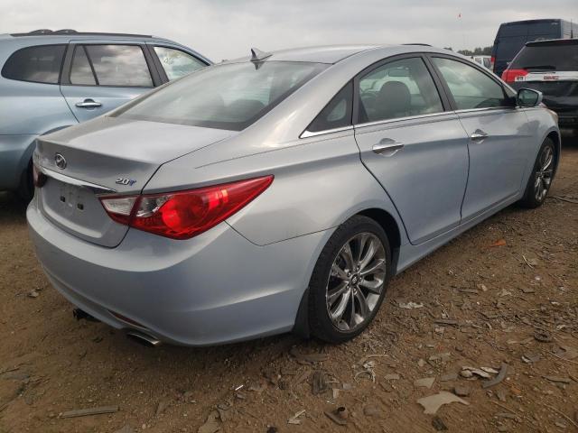 5NPEC4ABXBH186222 - 2011 HYUNDAI SONATA SE BLUE photo 3