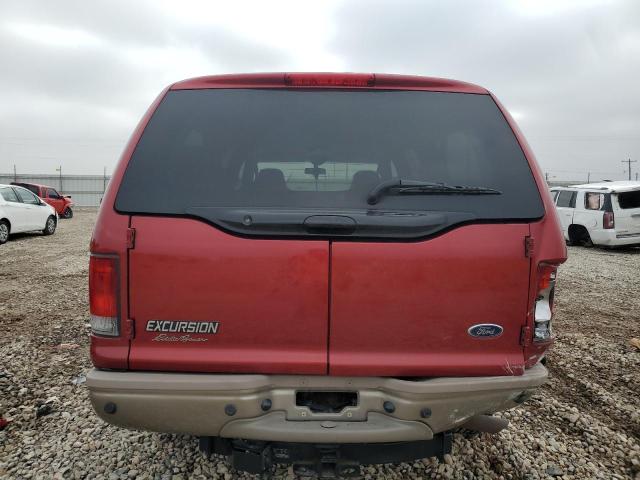 1FMNU45S35ED47159 - 2005 FORD EXCURSION EDDIE BAUER RED photo 6