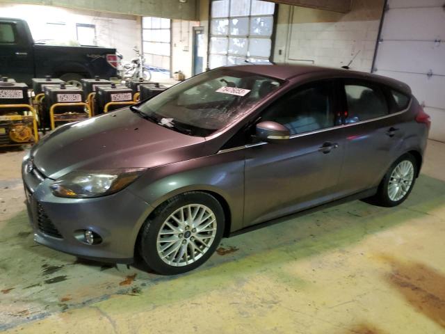 1FADP3N22EL380351 - 2014 FORD FOCUS TITANIUM GRAY photo 1