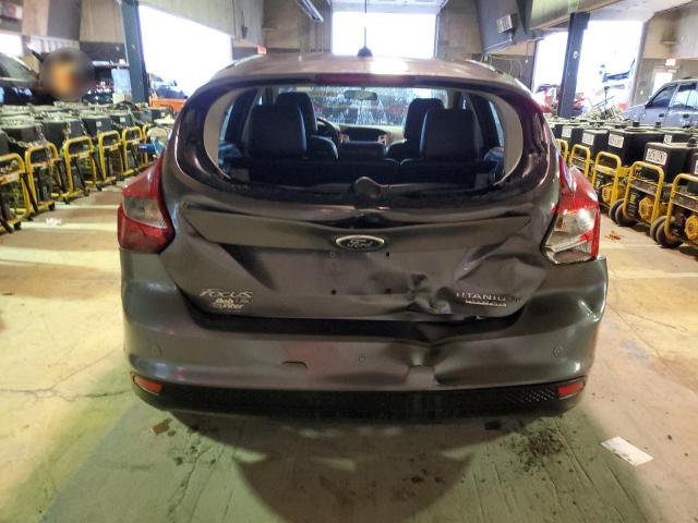 1FADP3N22EL380351 - 2014 FORD FOCUS TITANIUM GRAY photo 6