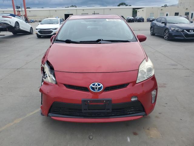 JTDKN3DU6C1542629 - 2012 TOYOTA PRIUS RED photo 5