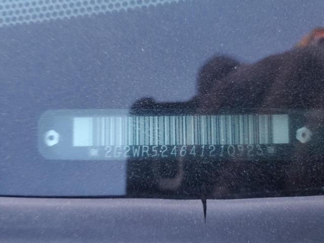 2G2WR524641210923 - 2004 PONTIAC GRAND PRIX GTP GRAY photo 12