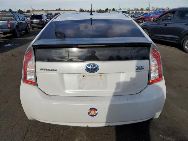 JTDKN3DU1C5510499 - 2012 TOYOTA PRIUS WHITE photo 6