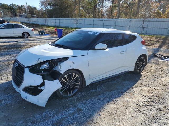 KMHTC6AE2GU287860 - 2016 HYUNDAI VELOSTER TURBO WHITE photo 1