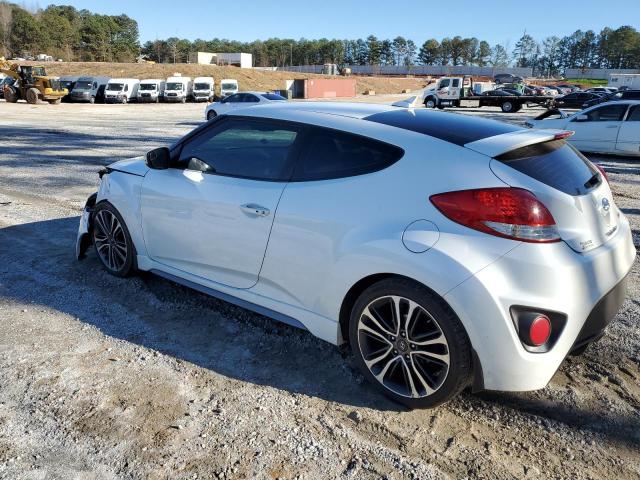 KMHTC6AE2GU287860 - 2016 HYUNDAI VELOSTER TURBO WHITE photo 2