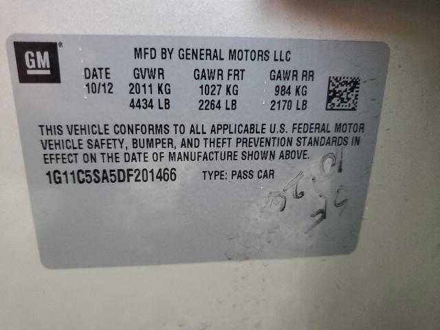 1G11C5SA5DF201466 - 2013 CHEVROLET MALIBU 1LT Krem foto 13