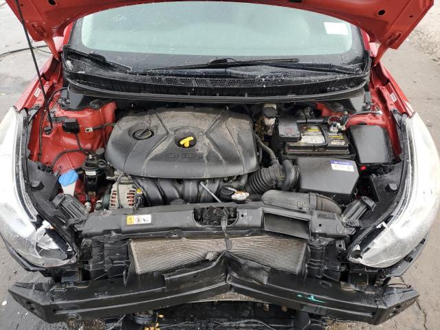 KMHDH4AH9FU349239 - 2015 HYUNDAI ELANTRA SE RED photo 11