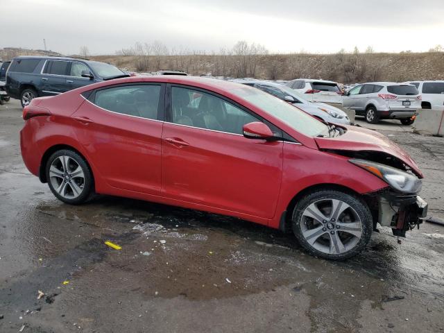 KMHDH4AH9FU349239 - 2015 HYUNDAI ELANTRA SE RED photo 4