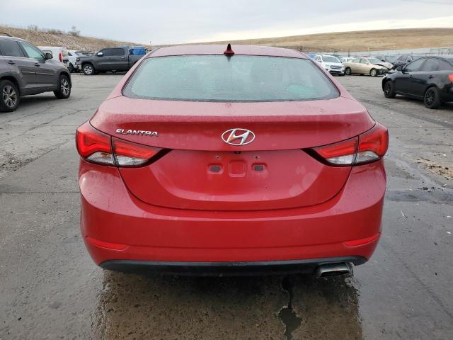 KMHDH4AH9FU349239 - 2015 HYUNDAI ELANTRA SE RED photo 6