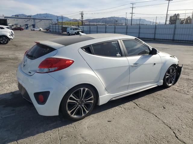 KMHTC6AE4GU266072 - 2016 HYUNDAI VELOSTER TURBO WHITE photo 3