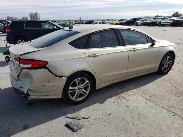 3FA6P0H77JR125611 - 2018 FORD FUSION SE GOLD photo 3