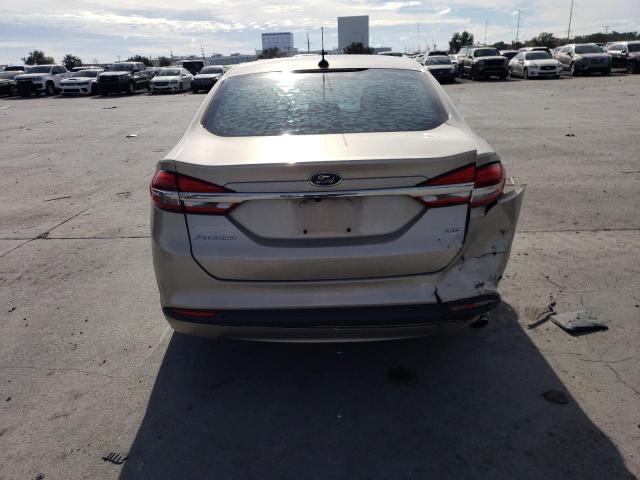 3FA6P0H77JR125611 - 2018 FORD FUSION SE GOLD photo 6