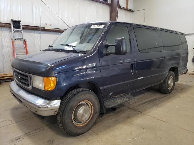 1FBSS31L05HB42388 - 2005 FORD ECONOLINE E350 SUPER DUTY WAGON BLUE photo 1