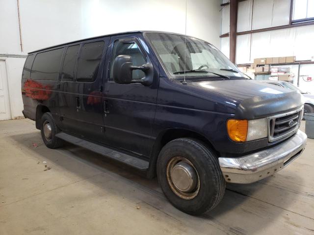 1FBSS31L05HB42388 - 2005 FORD ECONOLINE E350 SUPER DUTY WAGON BLUE photo 4