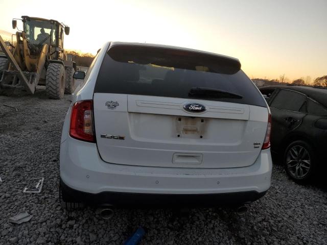 2FMDK4JC0EBA53276 - 2014 FORD EDGE SEL WHITE photo 6