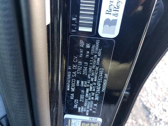 3KPF24AD4PE624463 - 2023 KIA FORTE LX BLACK photo 12