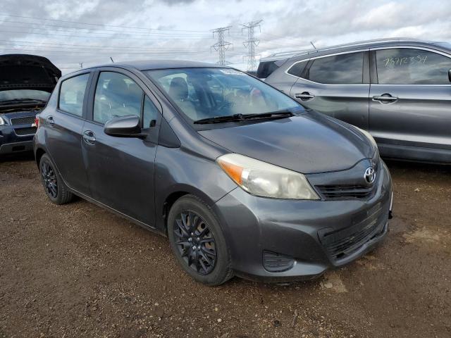 JTDKTUD30ED580328 - 2014 TOYOTA YARIS GRAY photo 4