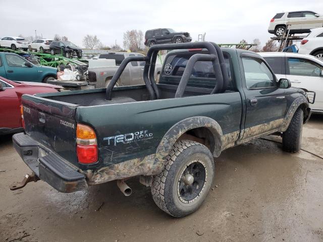 5TEPM62NX2Z084796 - 2002 TOYOTA TACOMA GREEN photo 3