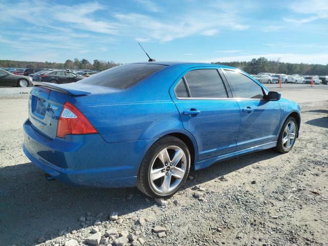 3FAHP0KC4CR237087 - 2012 FORD FUSION SPORT BLUE photo 3