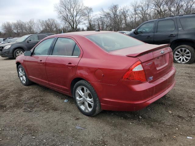 3FAHP0HA4CR258592 - 2012 FORD FUSION SE MAROON photo 2