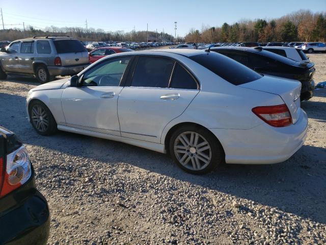 WDDGF54X79R064763 - 2009 MERCEDES-BENZ C 300 WHITE photo 2