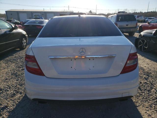 WDDGF54X79R064763 - 2009 MERCEDES-BENZ C 300 WHITE photo 6