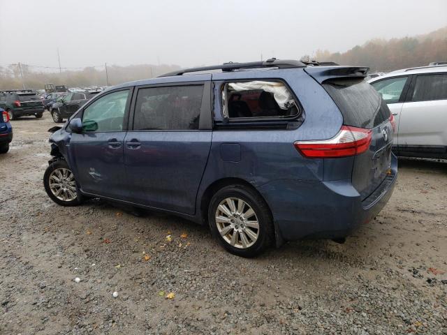 5TDJZ3DC3HS178607 - 2017 TOYOTA SIENNA LE BLUE photo 2