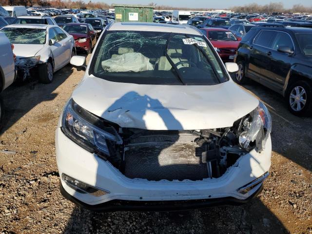 5J6RM4H78FL065796 - 2015 HONDA CR-V EXL WHITE photo 5