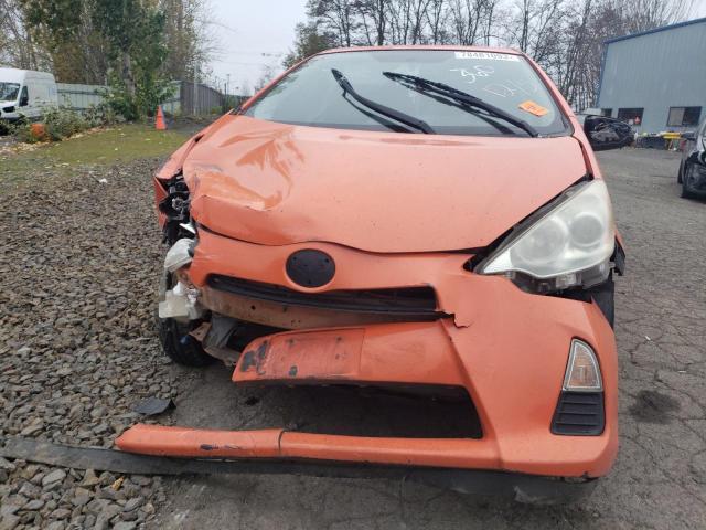 JTDKDTB36D1049273 - 2013 TOYOTA PRIUS C ORANGE photo 5