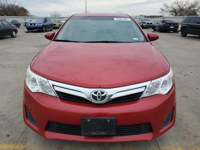 4T4BF1FK3CR255634 - 2012 TOYOTA CAMRY BASE RED photo 5