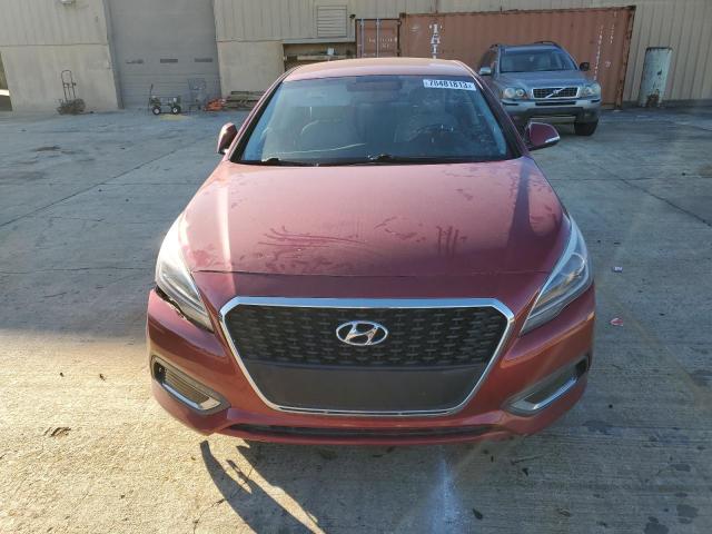 KMHE34L17GA017161 - 2016 HYUNDAI SONATA HYBRID RED photo 5