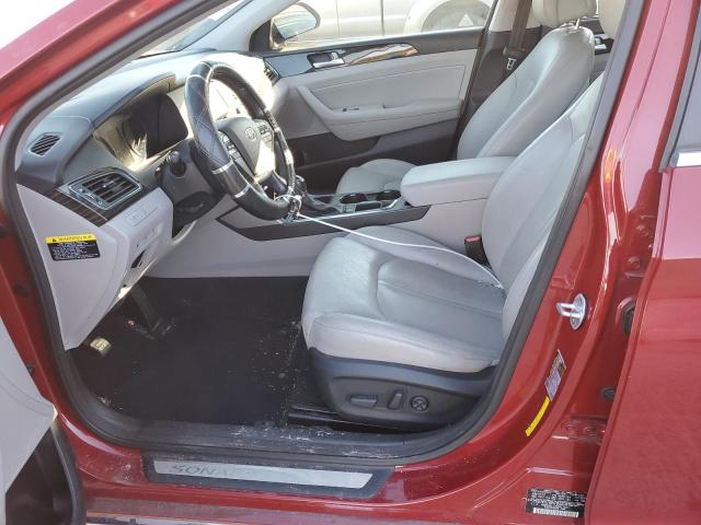 KMHE34L17GA017161 - 2016 HYUNDAI SONATA HYBRID RED photo 7