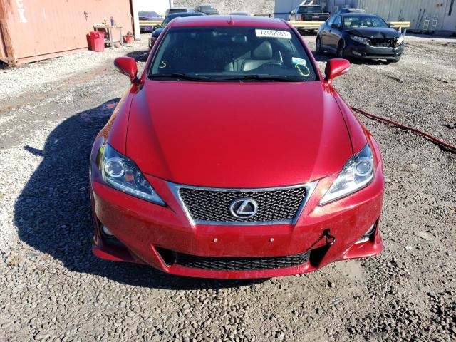 JTHFE2C23F2511282 - 2015 LEXUS IS 350 RED photo 5