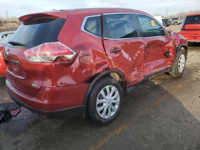 5N1AT2MV3GC914261 - 2016 NISSAN ROGUE S RED photo 3