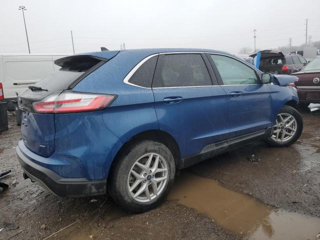 2FMPK4J94NBA16409 - 2022 FORD EDGE SEL BLUE photo 3