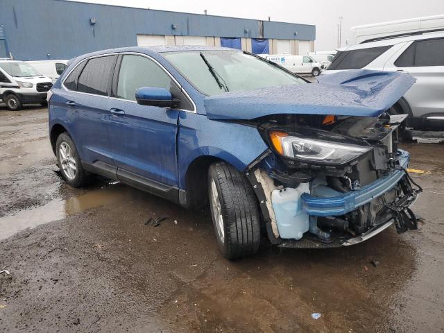 2FMPK4J94NBA16409 - 2022 FORD EDGE SEL BLUE photo 4