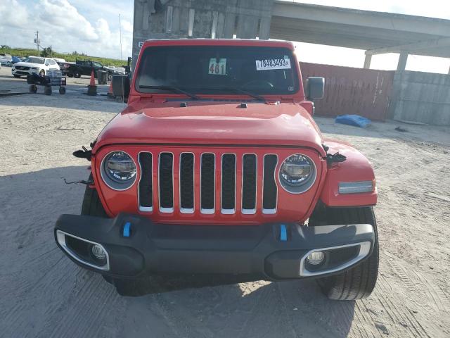 1C4JJXP60NW170013 - 2022 JEEP WRANGLER U SAHARA 4XE RED photo 5