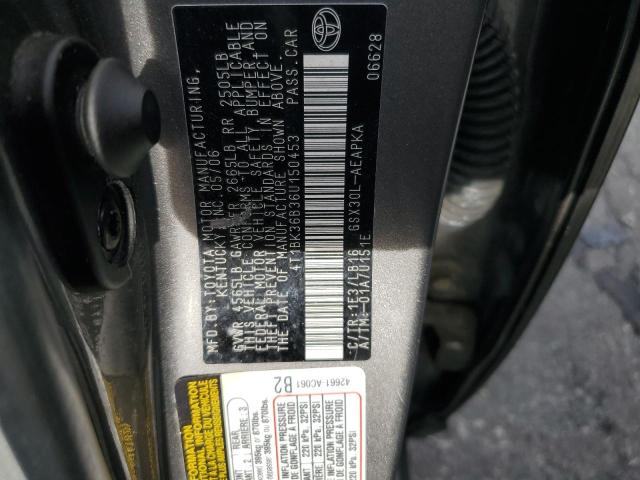 4T1BK36B36U150453 - 2006 TOYOTA AVALON XL SILVER photo 12