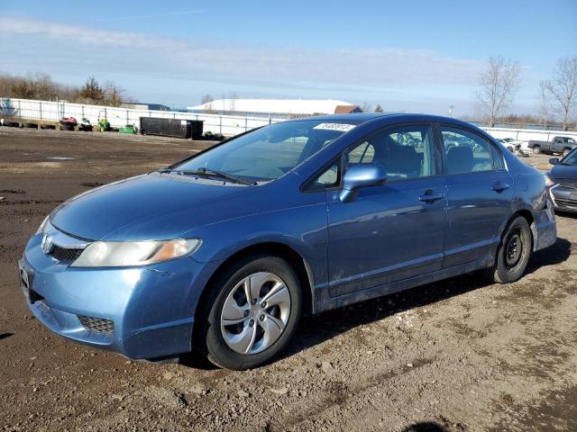 19XFA1F8XAE005497 - 2010 HONDA CIVIC EX BLUE photo 1