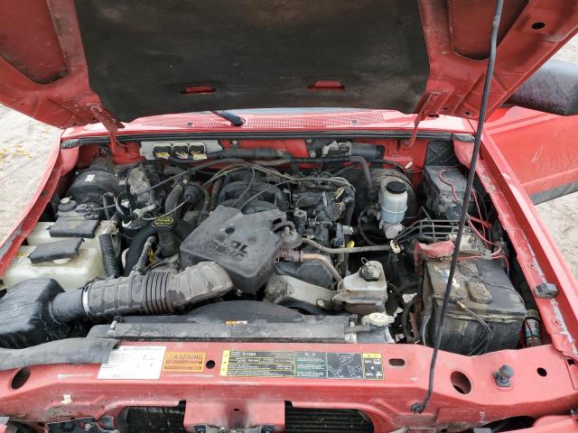 1FTZR45E77PA64661 - 2007 FORD RANGER SUPER CAB RED photo 11